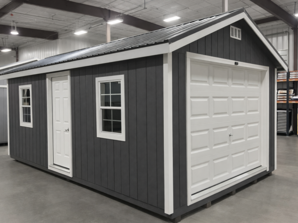 12'x20' Ranch Gable Wood Panel Garage