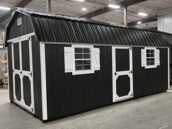 10'x20' High Barn Wood Panel Shed