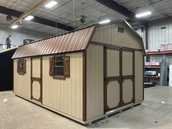 12'x20' High Barn Wood Panel Shed