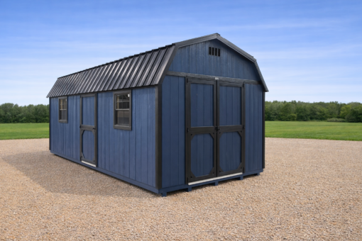 12'x20' High Barn Wood Panel Shed