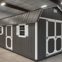 12'x20' High Barn Wood Panel Shed
