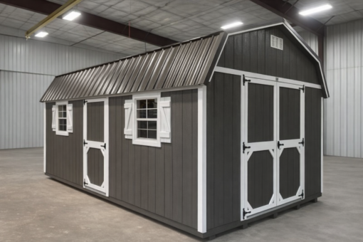 12'x20' High Barn Wood Panel Shed
