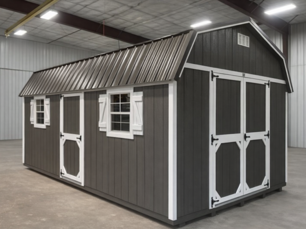 12'x20' High Barn Wood Panel Shed
