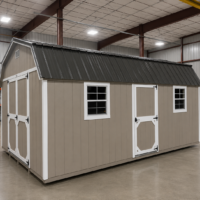 12'x20' High Barn Wood Panel Shed
