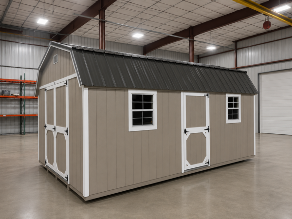 12'x20' High Barn Wood Panel Shed