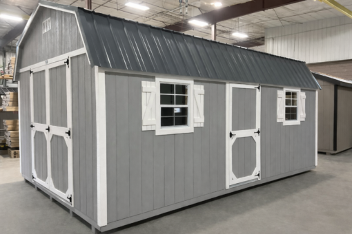 12'x20' High Barn Wood Panel Shed