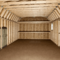 12'x24' High Barn Wood Panel Shed