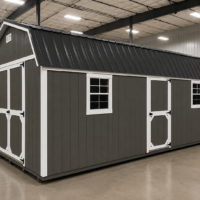 12'x24' High Barn Wood Panel Shed