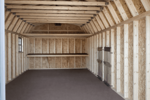 12'x24' High Barn Wood Panel Shed