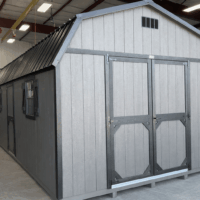 12'x24' High Barn Wood Panel Shed
