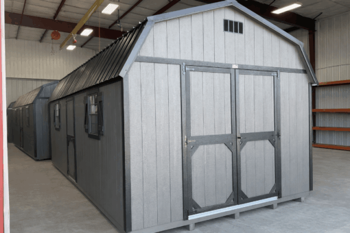 12'x24' High Barn Wood Panel Shed