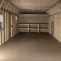 12'x24' High Barn Wood Panel Shed