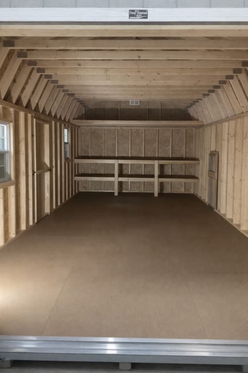 12'x24' High Barn Wood Panel Shed