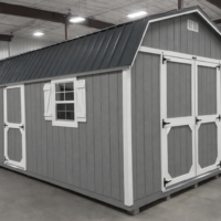 12'x24' High Barn Wood Panel Shed