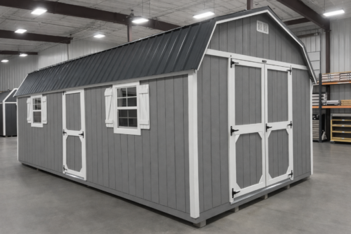 12'x24' High Barn Wood Panel Shed