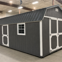 12'x24' High Barn Wood Panel Shed