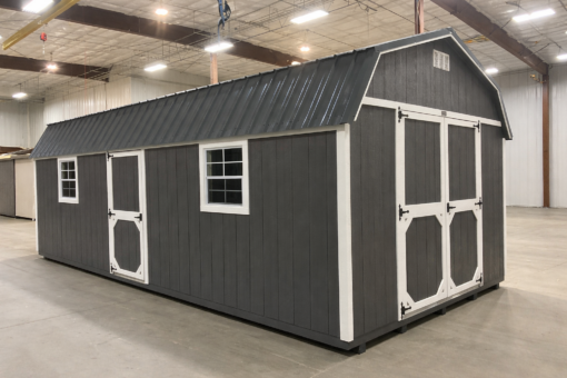 12'x24' High Barn Wood Panel Shed