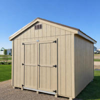 10'x12' Economy Ranch Gable Wood Shed