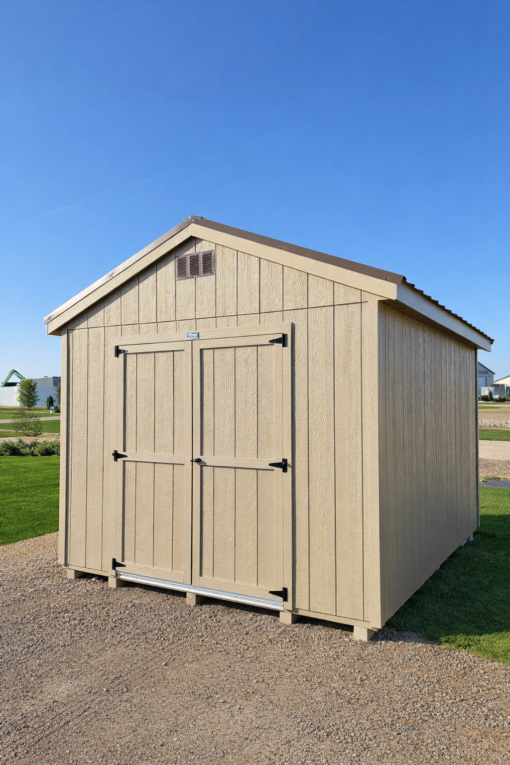 10'x12' Economy Ranch Gable Wood Shed