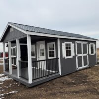12'x24' Ranch Gable Wood Panel Porch