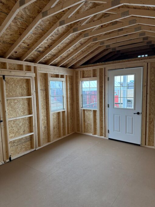 12'x24' Ranch Gable Wood Panel Porch