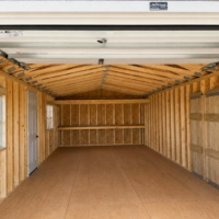 14'x32' Ranch Gable Wood Panel Garage-STATE FAIR-SOLD