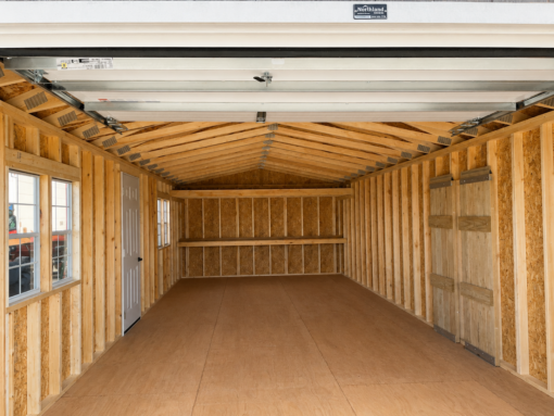 14'x32' Ranch Gable Wood Panel Garage-STATE FAIR-SOLD
