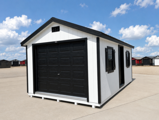 12'x20' Ranch Gable Wood Panel Garage-STATE FAIR-SOLD