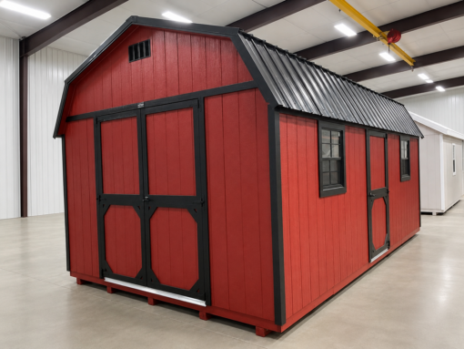 12'x20' High Barn Wood Panel Shed-STATE FAIR-SOLD