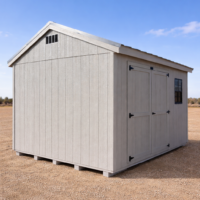 10'x12' Economy Ranch Gable Wood Shed