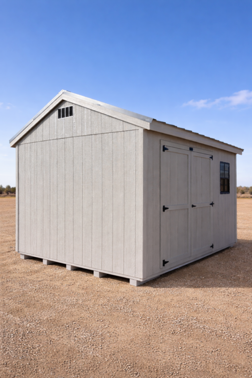10'x12' Economy Ranch Gable Wood Shed