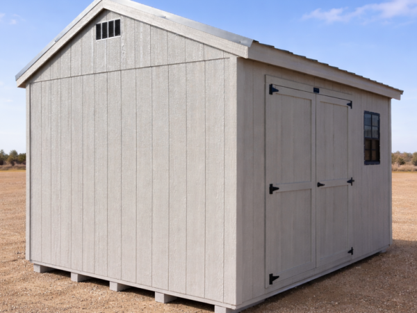 10'x12' Economy Ranch Gable Wood Shed