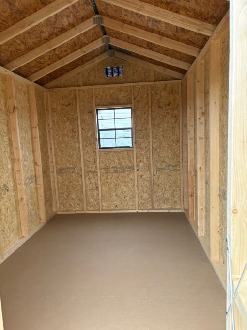 8'x12' Economy Ranch Gable Wood Shed