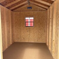 8'x12' Economy Ranch Gable Wood Shed