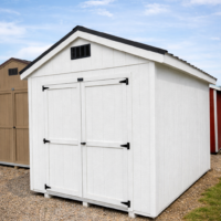8'x12' Economy Ranch Gable Wood Shed