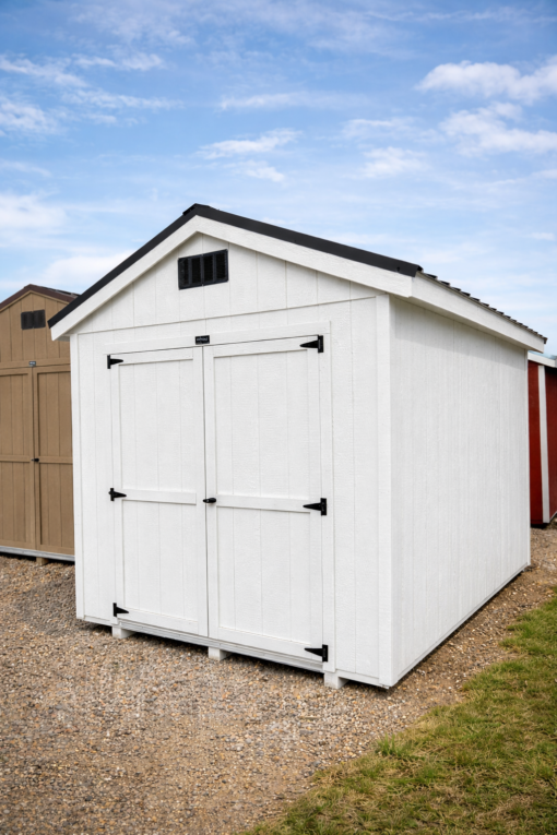 8'x12' Economy Ranch Gable Wood Shed