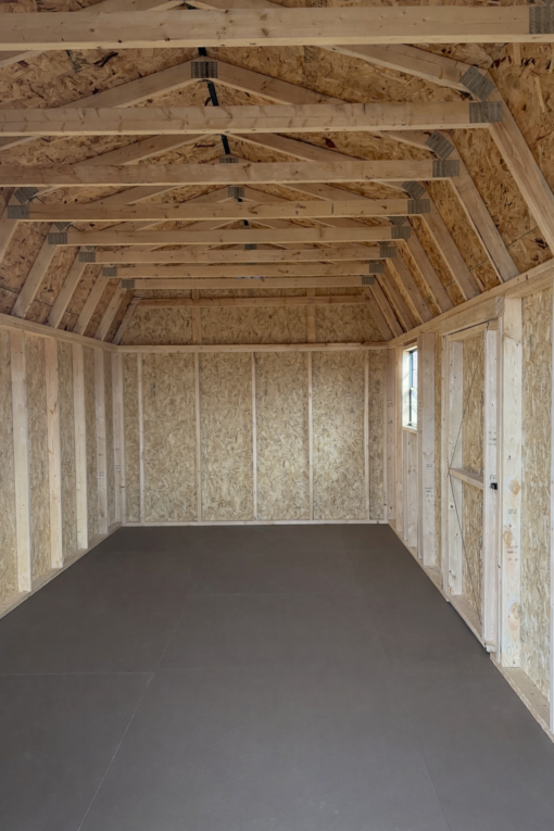 10'x20' Economy High Barn Wood Shed