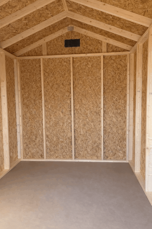 8'x10' Economy Ranch Gable Wood Shed