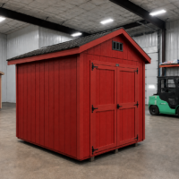 8'x10' Economy Ranch Gable Wood Shed