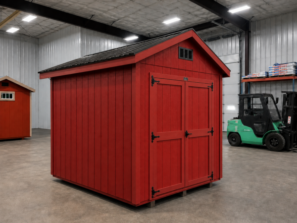8'x10' Economy Ranch Gable Wood Shed