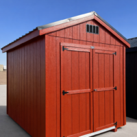 8'x10' Economy Ranch Gable Wood Shed