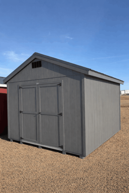 10'x12' Economy Ranch Gable Wood Shed