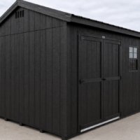 10'x12' Economy Ranch Gable Wood Shed