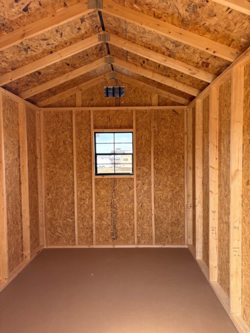 8'x12' Economy Ranch Gable Wood Shed