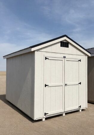 8'x12' Economy Ranch Gable Wood Shed