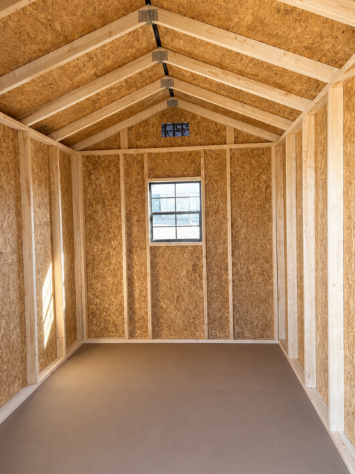 8'x12' Economy Ranch Gable Wood Shed