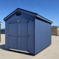 8'x12' Economy Ranch Gable Wood Shed