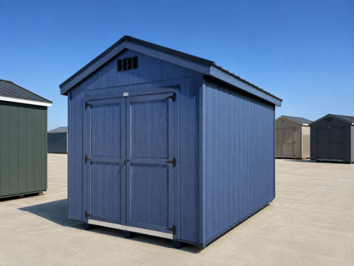 8'x12' Economy Ranch Gable Wood Shed