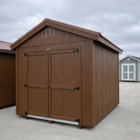 8'x12' Economy Ranch Gable Wood Shed