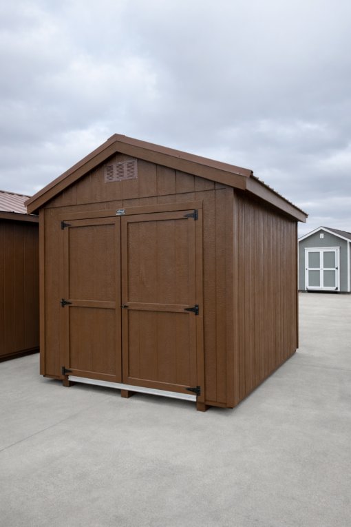 8'x12' Economy Ranch Gable Wood Shed
